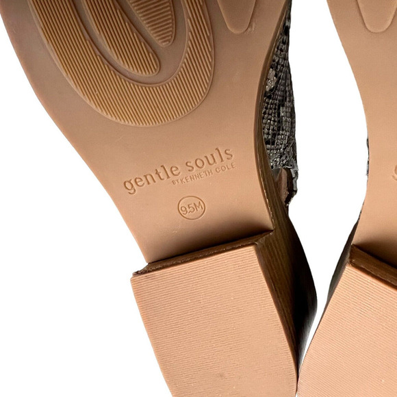 Gentle Souls Harlie Bootie Leather Snake Embossed Slingback Women‎ Size 9.5M - Picture 9 of 10